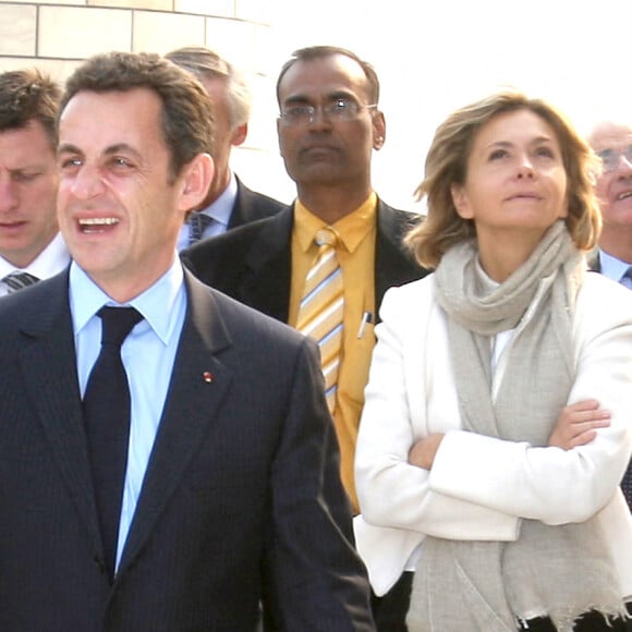 Nicolas Sarkozy et Valérie Pécresse lors d'une visite d'Etat en Inde