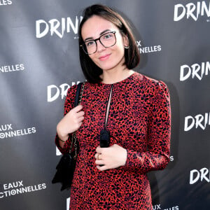 Exclusif - Agathe Auproux - Soirée de lancement de la gamme de boissons "Drink Waters" au restaurant Créatures sur le rooftop des Galeries Lafayette à Paris le 9 mai 2022. © Clovis-Bellak/Bestimage 