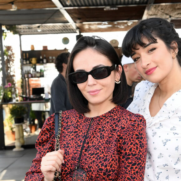 Exclusif - Agathe Auproux, Shirine Boutella - Soirée de lancement de la gamme de boissons "Drink Waters" au restaurant Créatures sur le rooftop des Galeries Lafayette à Paris le 9 mai 2022. © Clovis-Bellak/Bestimage 