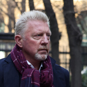 Boris Becker et sa compagne Lilian de Carvahlo Monteiro arrivent au tribunal à Londres, le 21 mars 2022.