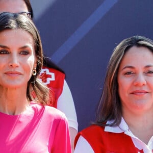 La reine Letizia d'Espagne préside la commémoration de la Journée mondiale de la Croix-Rouge et du Croissant-Rouge à l'Oceanográfic à Valence, Espagne, le 10 mai 2022. 