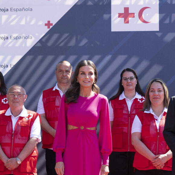 La reine Letizia d'Espagne préside la commémoration de la Journée mondiale de la Croix-Rouge et du Croissant-Rouge à l'Oceanográfic à Valence, Espagne, le 10 mai 2022. 