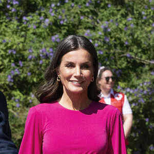 La reine Letizia d'Espagne préside la commémoration de la Journée mondiale de la Croix-Rouge et du Croissant-Rouge à l'Oceanográfic à Valence, Espagne, le 10 mai 2022. 