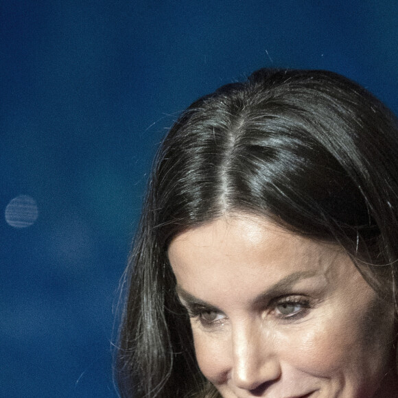 La reine Letizia d'Espagne préside la commémoration de la Journée mondiale de la Croix-Rouge et du Croissant-Rouge à l'Oceanográfic à Valence, Espagne, le 10 mai 2022. 