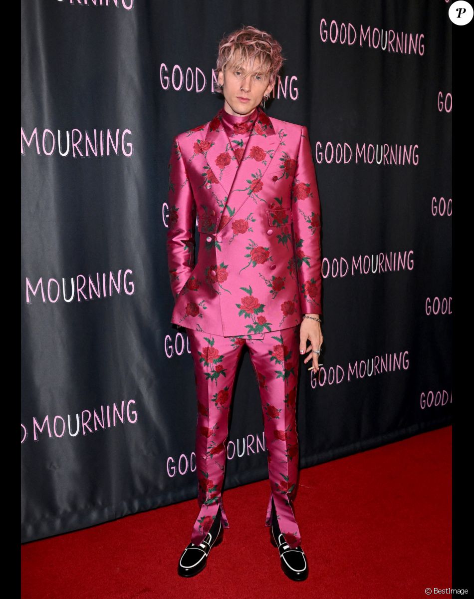 Machine Gun Kelly. - Photocall du film "Good Mourning" à Los Angeles, le 12 mai 2022.