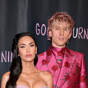 Megan Fox et Machine Gun Kelly. - Photocall du film "Good Mourning" à Los Angeles, le 12 mai 2022. 