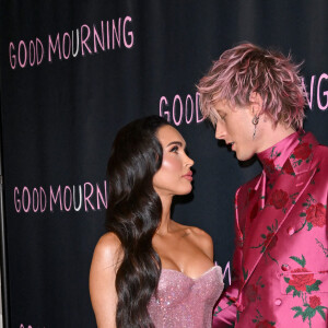 Megan Fox et Machine Gun Kelly. - Photocall du film "Good Mourning" à Los Angeles, le 12 mai 2022. 