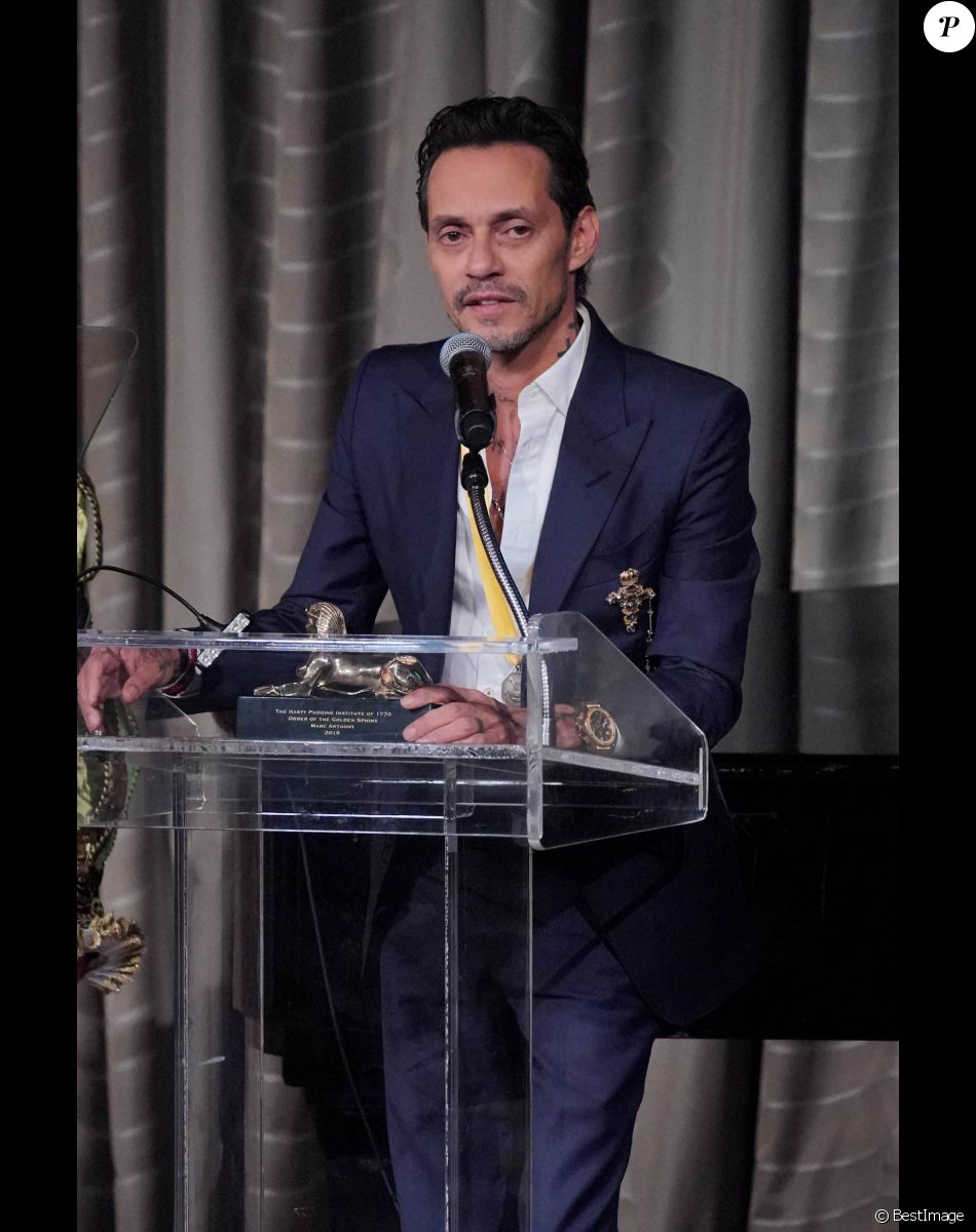 Marc Anthony honoré lors de la 7ème "Annual Order Of The Golden Sphinx Gala" à New York. Le 15 avril 2019