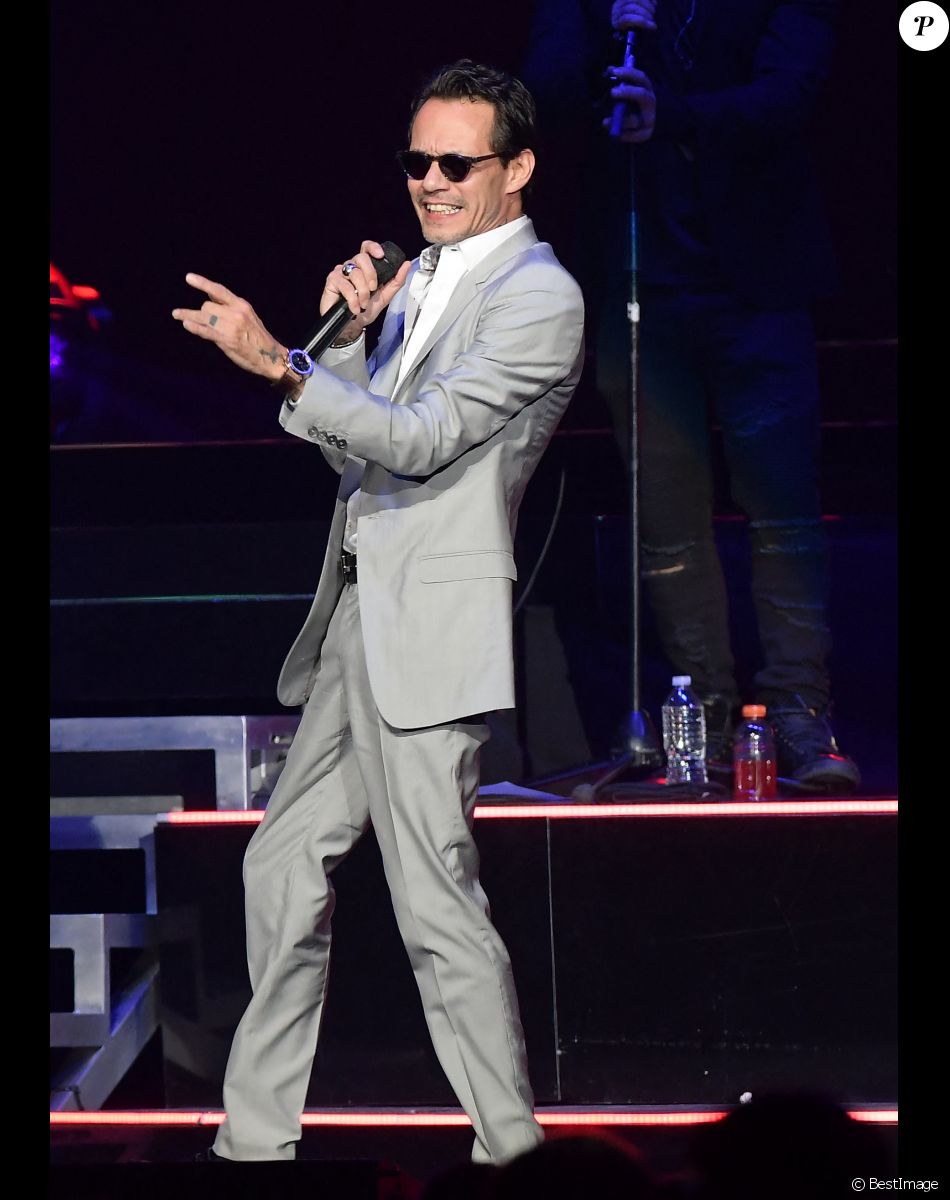 Marc Anthony en concert à Miami le 17 novembre 2018.