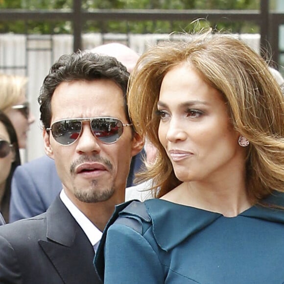 Jennifer Lopez et Marc Anthony sur le Walk of Fame, à Hollywood, le 23 mai 2011.
