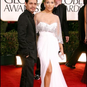 Marc Anthony et Jennifer Lopez lors de la 68e soirée des Golden Globes le 18 janvier 2011.
