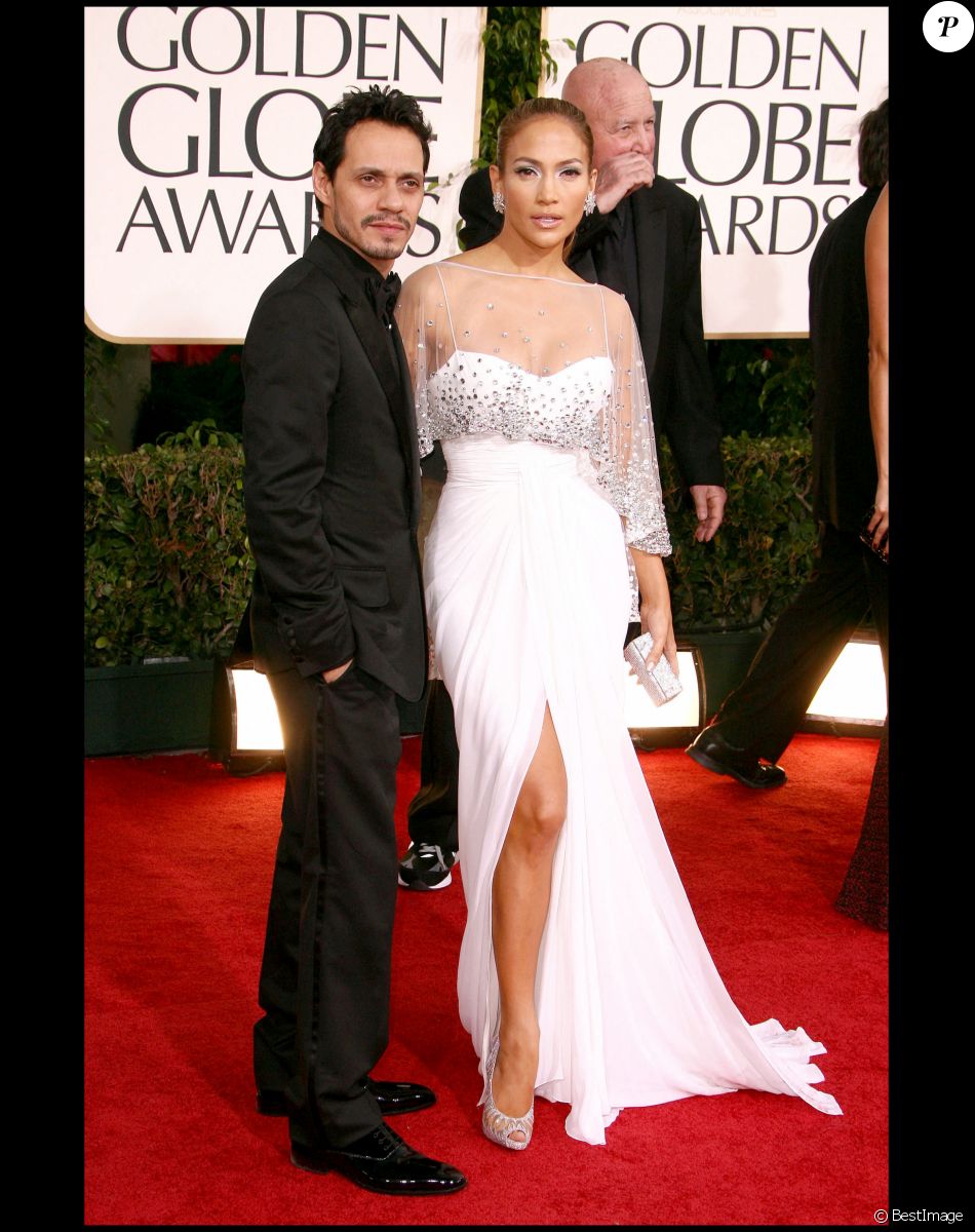 Marc Anthony et Jennifer Lopez lors de la 68e soirée des Golden Globes le 18 janvier 2011.