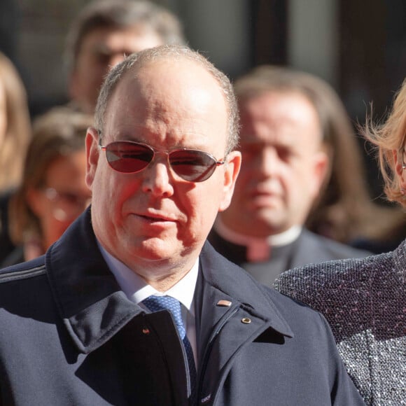 Le Prince Albert II et la princesse Charlène de Monaco avec leurs enfants le prince Jacques de Monaco et la princesse Gabriella de Monaco assistent à l'inauguration du One Monte-Carlo et de la promenade Princesse Charlène. P. Casiraghi et M.Wittstock ont également assisté à l'événement avec JL. Biamonti, D. Lambrecht et I. Harbour. Le One Monte-Carlo est un centre commercial situé au coeur de Monte-Carlo proche du célèbre casino de Monte-Carlo le 22 février, 2019 © Olivier Huitel / Pool Monaco / Bestimage 