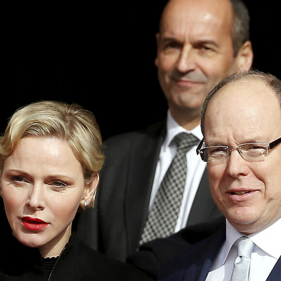 Le prince Albert II de Monaco et sa femme la princesse Charlene - Célébration de la Sainte Dévote, Sainte patronne de Monaco, à Monaco le 26 janvier 2019.© Jean-François Ottonello/Nice-Matin/Bestimage 
