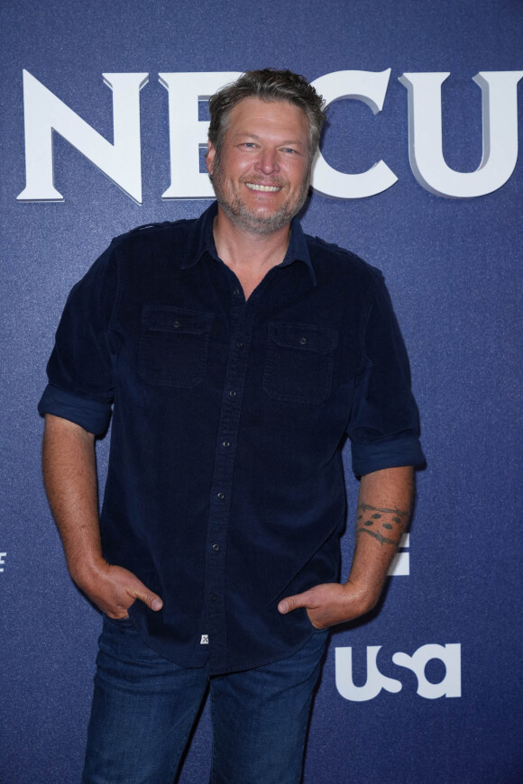 Blake Shelton au photocall "NBCUniversal Upfront" à New York, le 16 mai 2022. 