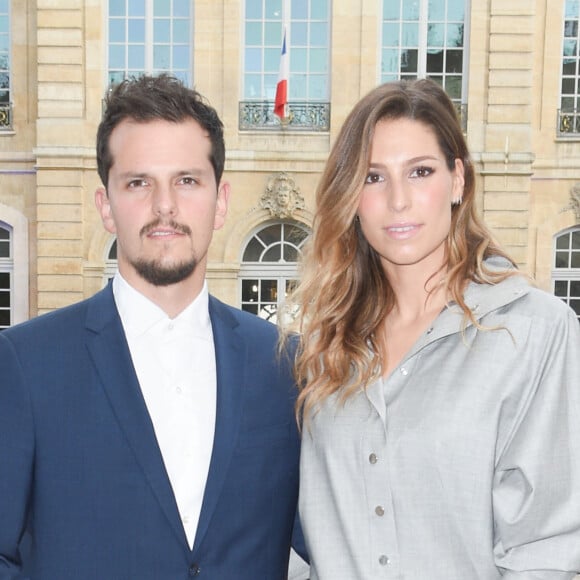 Juan Arbelaez et sa compagne Laury Thilleman (Miss France 2011) - Longines a organisé un Gala de charité en l'honneur de Steffi (Stefanie) Graf et de André Agassi avec les associations caritatives "Children for Tomorrow" et "The André Agassi Foundation for Education" au Musée Rodin à Paris avec qui la marque célèbre ses 10 ans de partenariat. Longines donnera le coup d'envoi d'une vente aux enchères de montres exclusives en faveur des associations de Steffi Graf et de André Agassi. Paris © Guirec Coadic/Bestimage 