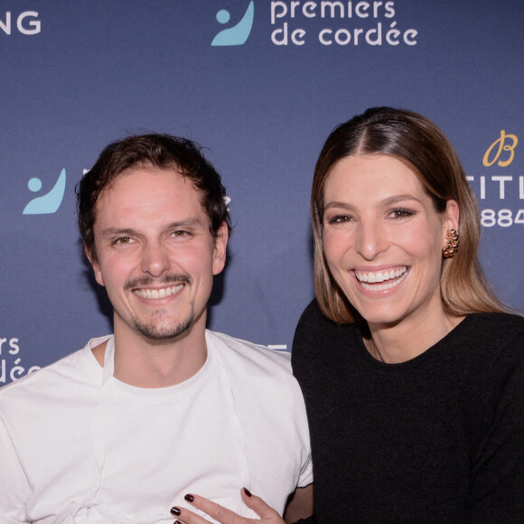 Exclusif - Juan Arbelaez et Laury Thilleman - Dîner de charité Breitling pour l'association "Premiers de cordée" à la Samaritaine à Paris le 8 octobre 2021. Lancement de la montre Superocean de 42 mm en édition limitée de 250 exemplaires,et dîner de charité et vente aux enchères caritative à La Samaritaine, sous le patronage de Breitling, pour récolter des fonds. Le menu de ce dîner unique a été préparé par un duo de chefs : le célèbre colombien J.Arbelaez et l'Italien D.Imbroisi. Attachées aux valeurs de générosité et de solidarité, l'association Premiers de Cordée et Breitling font désormais équipe pour aider les enfants hospitalisés via une pratique sportive adaptée. © Rachid Bellak / Bestimage  © Rachid Bellak / Bestimage