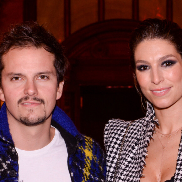 Exclusif - Juan Arbelaez et sa femme Laury Thilleman - People au défilé Etam Live Show 2021 à l'Opéra Garnier à Paris le 4 octobre 2021. © Cyril Moreau / Rachid Bellak / Bestimage 