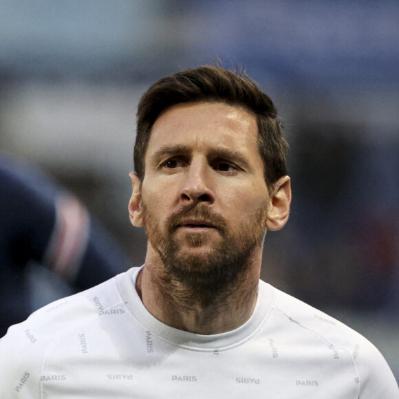Lionel Messi - Match de Ligue 1 Uber Eats "Strasbourg - PSG (3-3)" au stade de la Meinau, le 29 avril 2022.