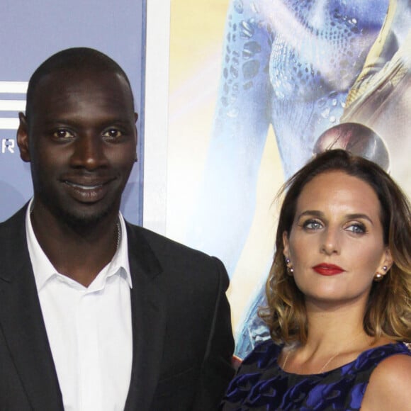 Omar Sy et sa femme Hélène - People à la première du film "Days of Future Past" au centre Jacob Javits à New York. Le 10 mai 2014 