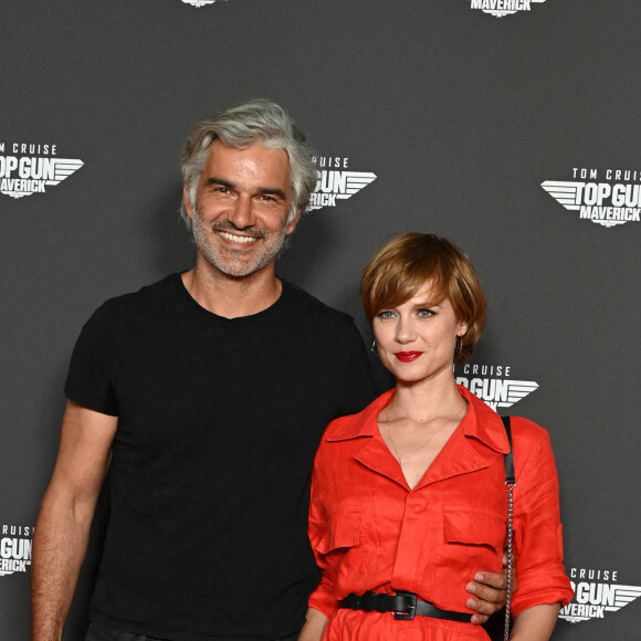 François Vincentelli et sa compagne Alice Dufour - Avant-première du film "Top Gun Maverick" à l'UGC Normandie à Paris le 19 mai 2022. © Coadic Guirec/Bestimage