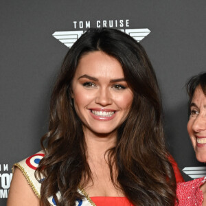 Diane Leyre (Miss France 2022) et Alexia Laroche-Joubert - Avant-première du film "Top Gun Maverick" à l'UGC Normandie à Paris le 19 mai 2022. © Coadic Guirec/Bestimage