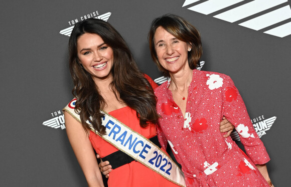 Diane Leyre (Miss France 2022) et Alexia Laroche-Joubert - Avant-première du film "Top Gun Maverick" à l'UGC Normandie à Paris le 19 mai 2022. © Coadic Guirec/Bestimage