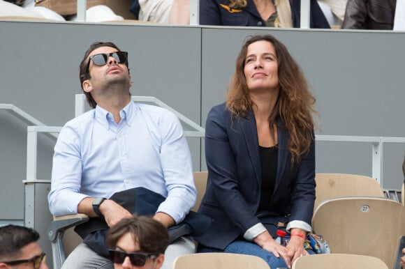 Zoé Félix et son frere Tom Nicolazo - People des les tribunes des Internationaux de France de Tennis de Roland Garros 2022 - Jour 1. à Paris le 22 mai 2022.