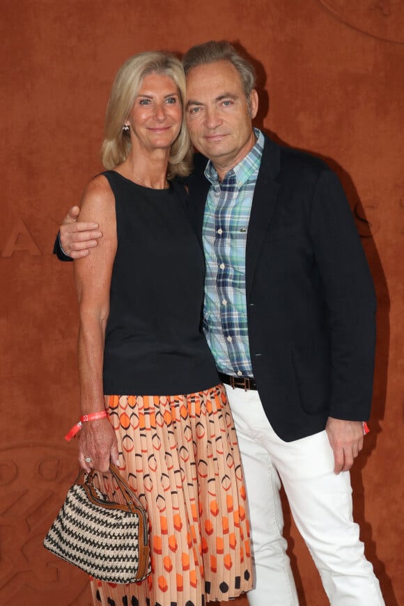 Gilles Cohen et sa femme Karine Paschal - Internationaux de France de Tennis de Roland Garros 2022 - Jour 1 à Paris le 22 Mai 2022. Bertrand Rindoff/Bestimage