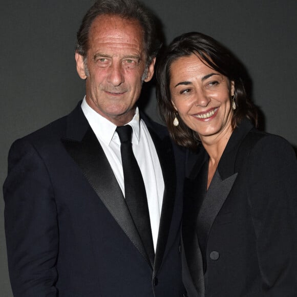 Vincent Lindon et sa compagne Cécile Duffau - Soirée "Women In Motion" au Château de la Castre lors du 75e Festival de Cannes. © Olivier Borde / Bestimage