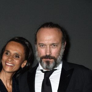 Karine Silla, Vincent Perez - Soirée "Women In Motion" au Château de la Castre lors du 75e Festival de Cannes. Le 22 mai 2022. © Olivier Borde / Bestimage