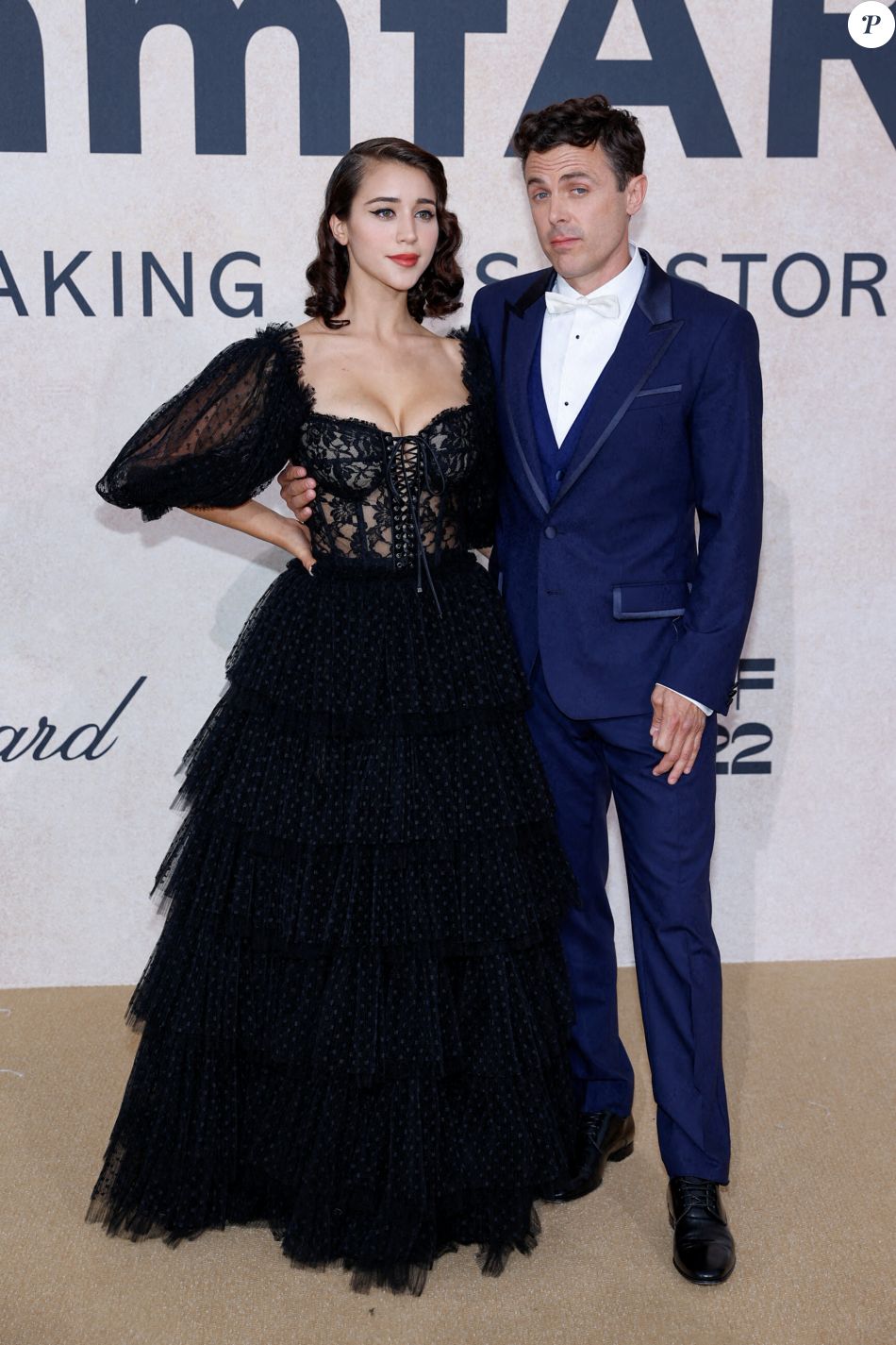 Casey Affleck et sa compagne Caylee Cowan - Photocall du gala de l