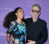 Tina Kunakey et son mari Vincent Cassel - Photocall du dîner du 75ème Festival International du Film de Cannes. Le 24 mai 2022