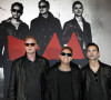 Andrew Fletcher, Martin Gore et Dave Gahan - Le groupe Depeche Mode à Stockholm, le 23 octobre 2012.