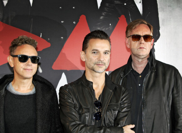 Andrew Fletcher, Martin Gore et Dave Gahan - Le groupe Depeche Mode à Stockholm.