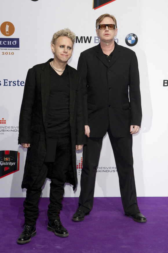 Martin Gore and Andrew Fletcher od Depeche Mode attending the ECHO 2010 awards in Berlin, Germany, March 4, 2010 in Berlin, Germany on March 4, 2010. The ECHO Music Awards are awarded annually by German Phono Academy in 27 categories. Photo by ActionPress/ABACAPRESS.COM