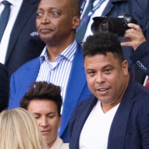 Ronaldo - Les célébrités assistent à la victoire du Real Madrid face à Liverpool (1-0) en finale de la Ligue des Champions au stade de France, le 28 mai 2022. © Cyril Moreau / Bestimage