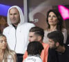 Zinedine Zidane et sa femme Véronique, Luca Zidane et sa compagne Marina, Théo Zidane- Les célébrités assistent à la victoire du Real Madrid face à Liverpool (1-0) en finale de la Ligue des Champions au stade de France. © Cyril Moreau / Bestimage