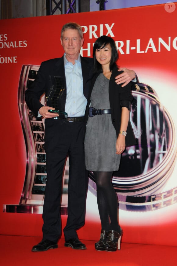 Régis Warnier et Linh Dan Pham lors de la remise des prix Henri-Langlois à Vincennes le 1er février 2010