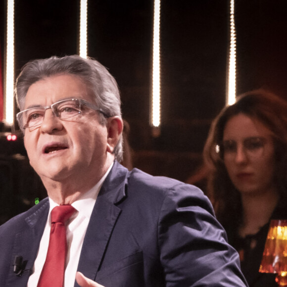 Exclusif - Jean-Luc Mélenchon - Enregistrement de l'émission "On Est En Direct (OEED)" diffusée en direct le 30 avril 2022 sur France