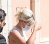 Semi Exclusif - Mariage civil de Sophie Tapie et Jean-Mathieu Marinetti à la mairie de Saint-Tropez en présence de leurs parents et de la famille le 20 août 2020.