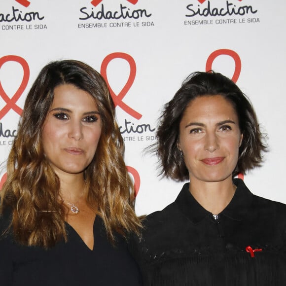 Karine Ferri, Alessandra Sublet - Soirée de lancement du Sidaction 2019 à la salle Wagram à Paris, le 18 mars 2019. © Marc Ausset-Lacroix/Bestimage 