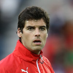 Yoann Gourcuff - People au match de football "PSG - Rennes" au Parc des Princes à Paris. Le 29 avril 2016 © Cyril Moreau / Bestimage 