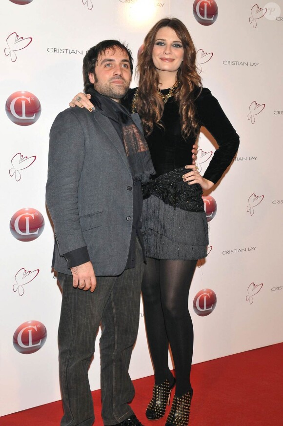 Mischa Barton et le designer Cristian Lay  à Madrid, le 1er février 2010