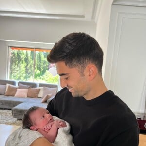 Enzo Zidane et sa fille Sia.