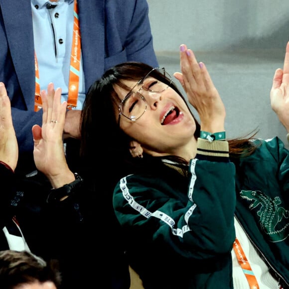 Nolwenn Leroy - Célébrités dans les tribunes des internationaux de France de Roland Garros à Paris le 31 mai 2022. © Cyril Moreau - Dominique Jacovides/Bestimage 