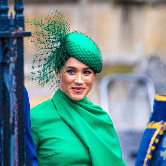 Meghan Markle - La famille royale d'Angleterre lors de la cérémonie du Commonwealth en l'abbaye de Westminster à Londres, le 9 mars 2020. 