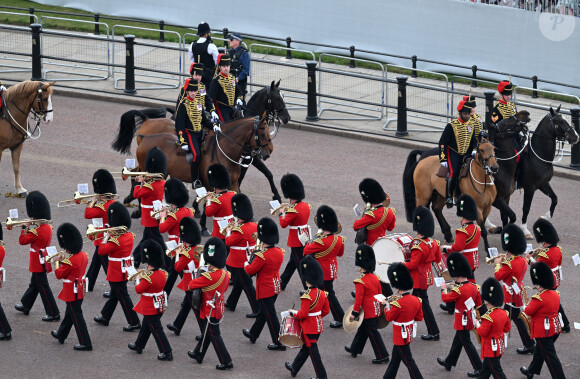 La troupe royale quitte Buckingham Palace pour la tradition de Trooping The Colou au Horse Guards Parade, le 2 juin 2022, pour le jubilé de platine de la Reine. Photo by Paul Ellis/PA Wire/ABACAPRESS.COM