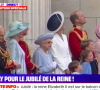 La princesse Charlotte, entourée d'une grande partie de la famille royale britannique, a apprécié le balai aérien de l'armée pour le jubilé de platine de la reine Elizabeth II.