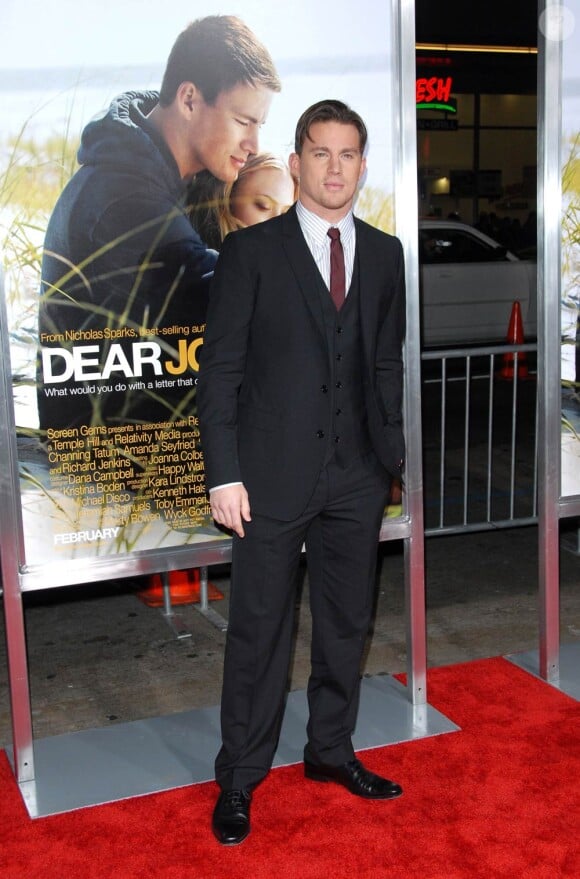 Channing Tatum, à l'occasion de l'avant-première de Dear John, au Graumann's Chinese Theatre d'Hollywood, à Los Angeles, le 1er février 2010.